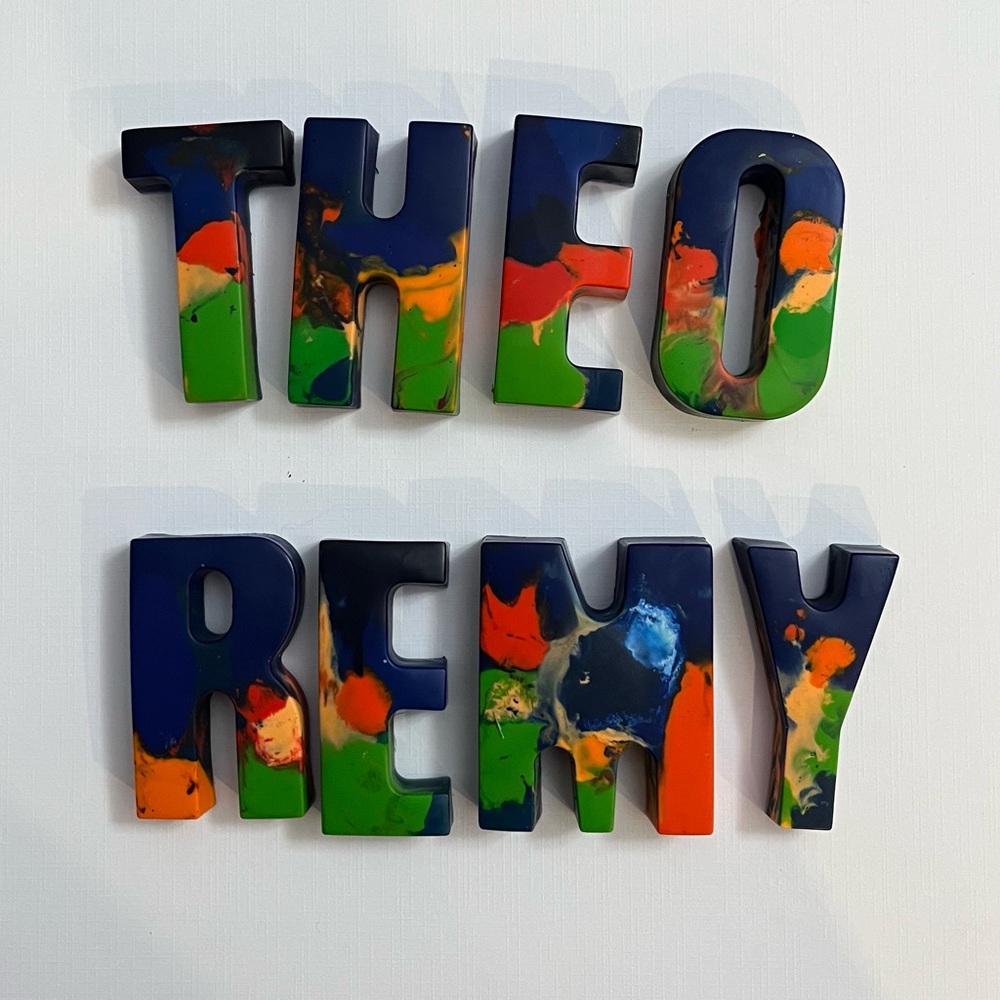 Colorful Alphabet crayon Letters